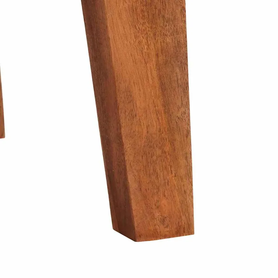 Table d'appoint Marron 40 x 32 x 46 cm Bois Recyclé Solide - 11