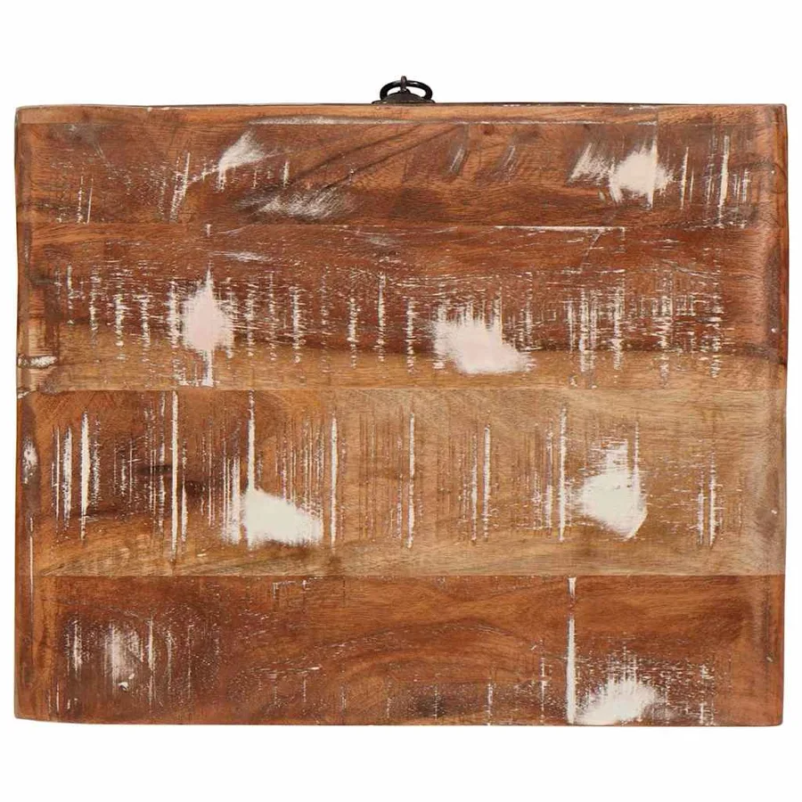 Table d'appoint Marron 40 x 32 x 46 cm Bois Recyclé Solide - 8