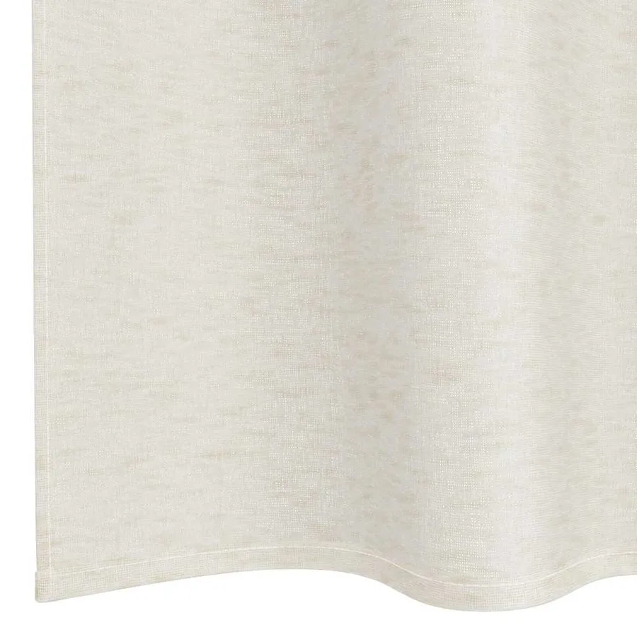 Rideau en Voile 2 pcs Crème 175 x 140 cm Polyester - 6