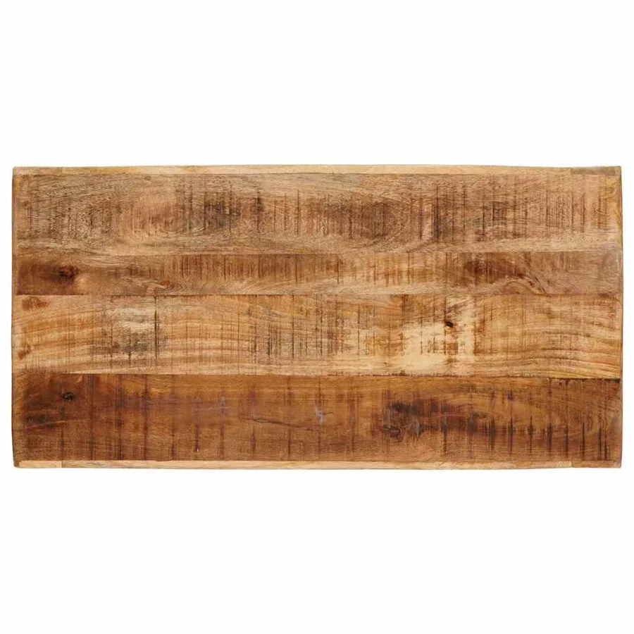 Table Gigogne 3 pcs Marron Bois de mangue massif - 5