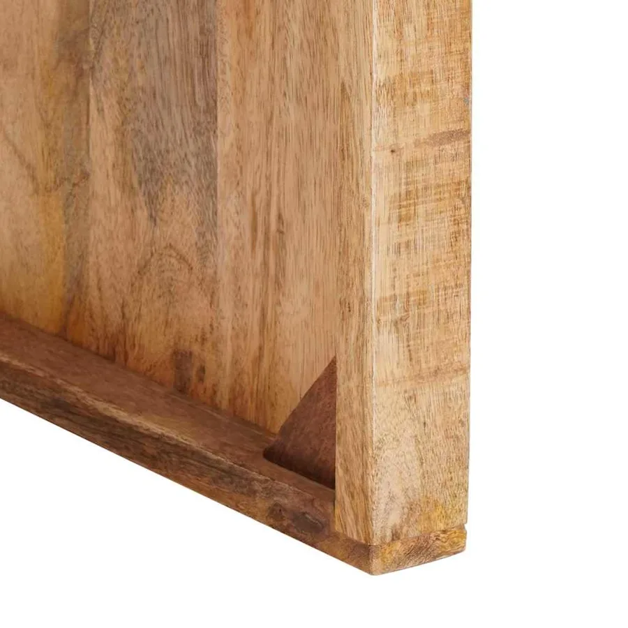 Table Gigogne 3 pcs Marron Bois de mangue massif - 7