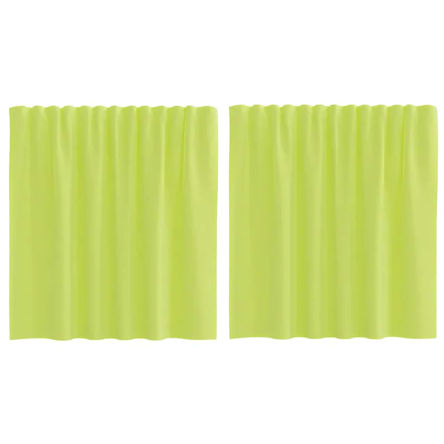 Rideaux en voile à œillets 2 pcs vert pomme - 2