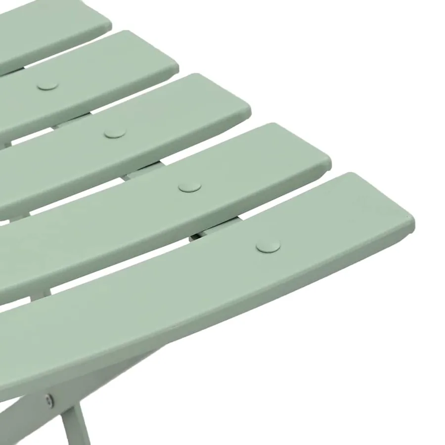 Chaise de jardin pliante 2 pcs Menthe claire 42 x 46 x 82cm - 8