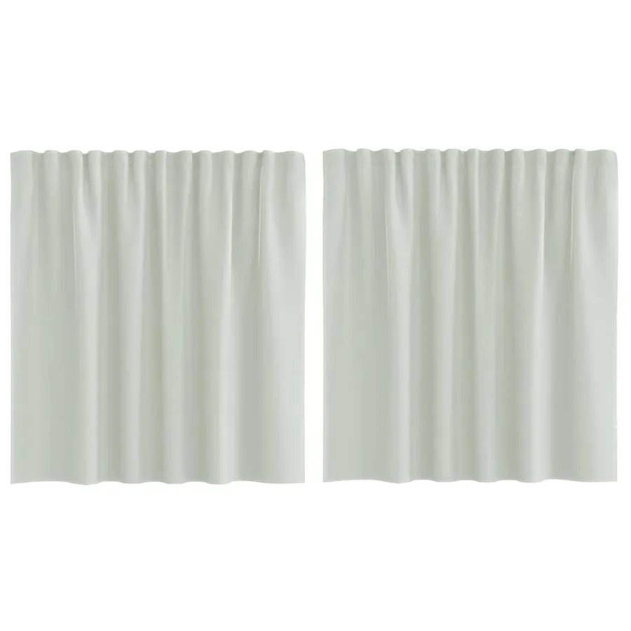 Rideaux en voile à œillets 2 pcs gris clair - 2