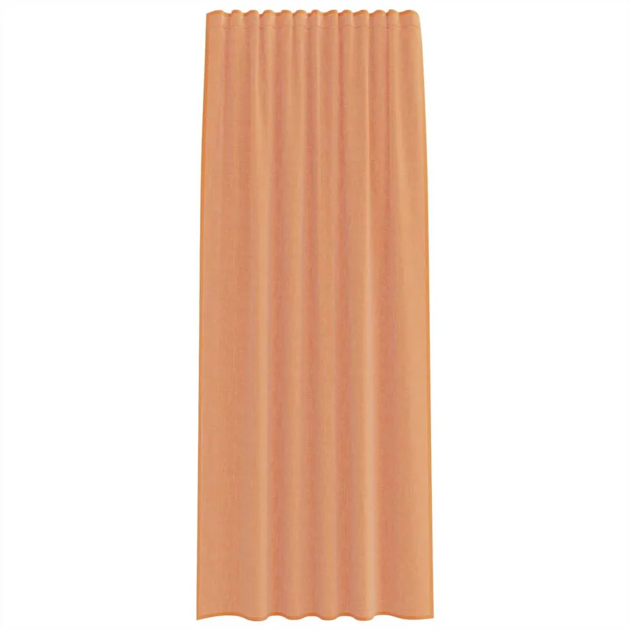 Rideaux en voile à œillets 2 pcs couleur terre cuite - 4