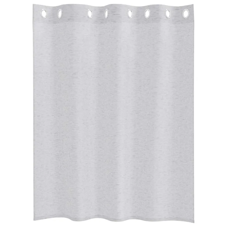 Rideau en Voile 2 pcs Gris clair 140 x 140 cm Polyester - 4