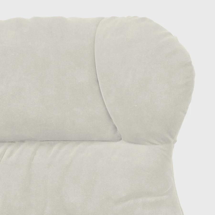 fauteuil Crème 69 x 74 x 93 cm Velours - 7