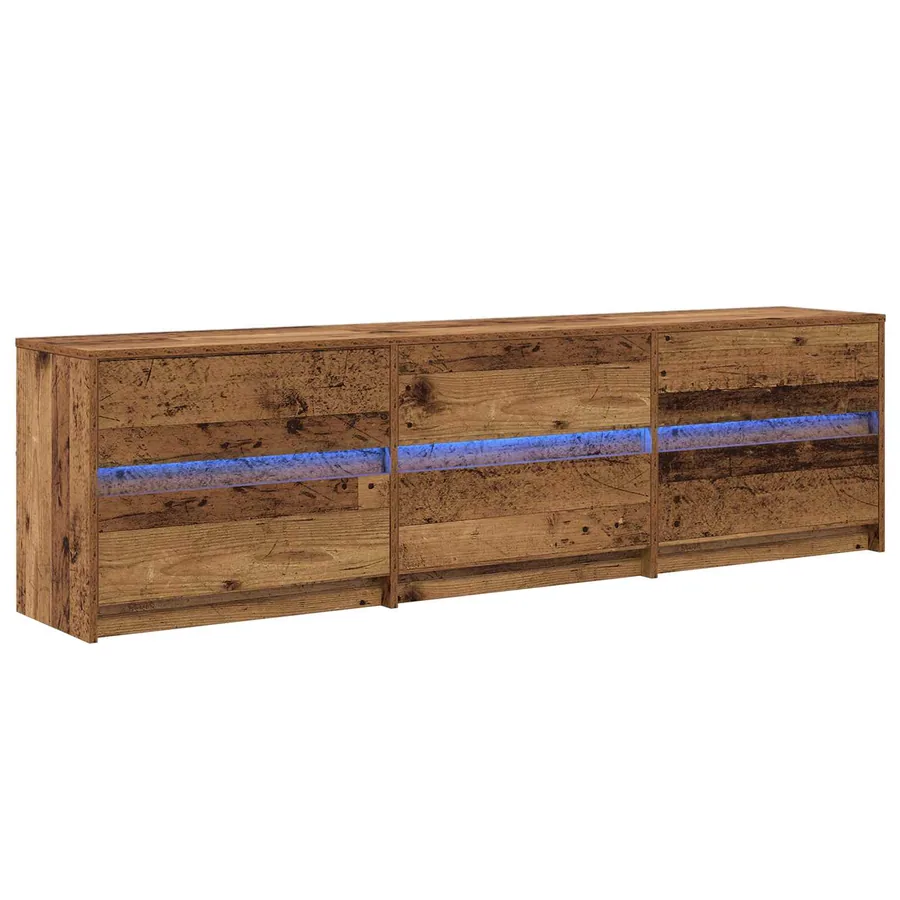 Unites TV 180 x 34 x 50 cm Bois Ancien Bois d'ingénierie - 2