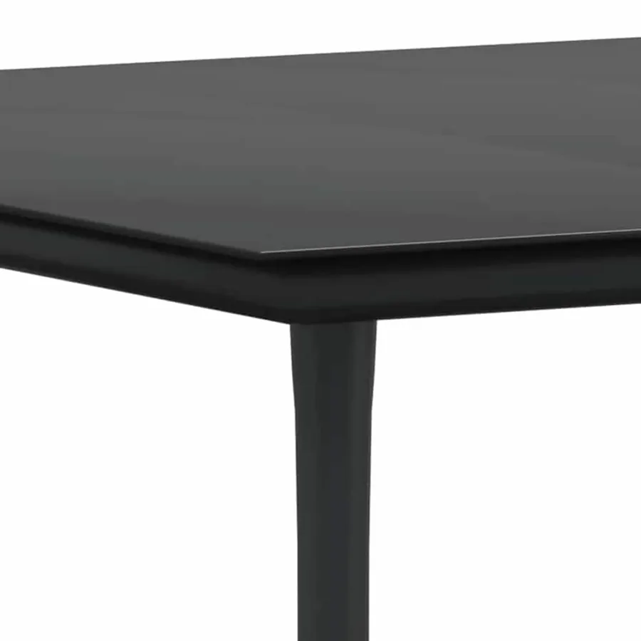 Ensemble de salle à manger pour jardin 5 pcs Gris polyrotin - 9