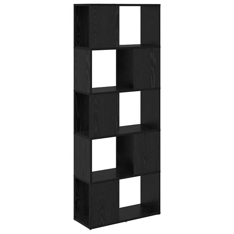 Ensemble meuble TV Noir 60 x 24 x 156 cm Bois d'ingénierie - 2