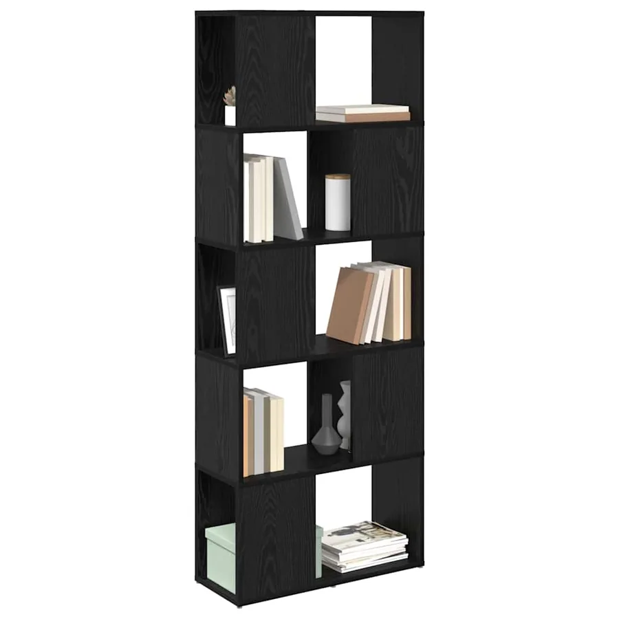 Ensemble meuble TV Noir 60 x 24 x 156 cm Bois d'ingénierie - 3