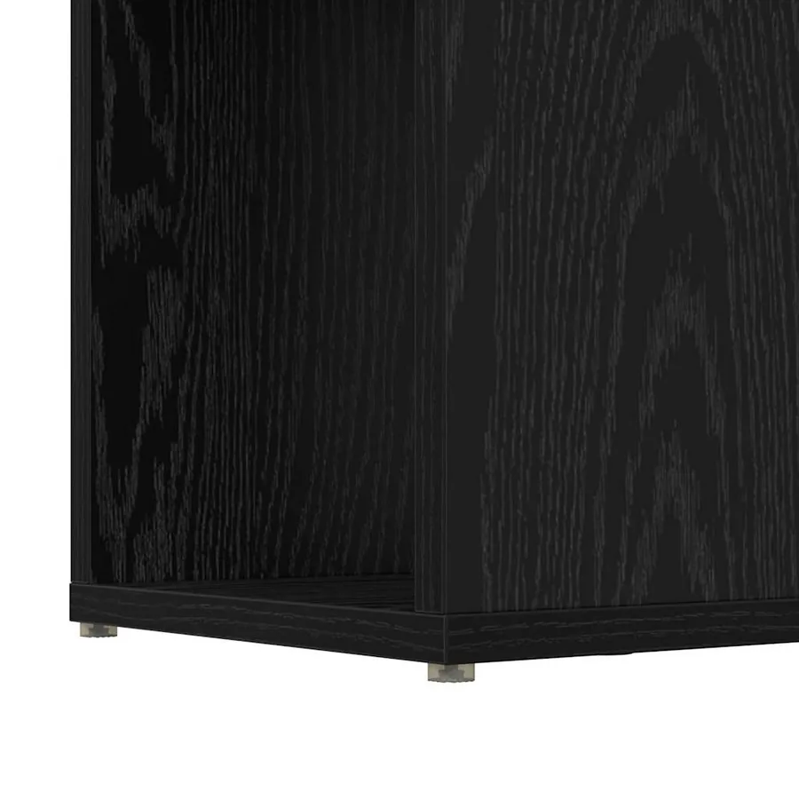 Ensemble meuble TV Noir 60 x 24 x 156 cm Bois d'ingénierie - 9