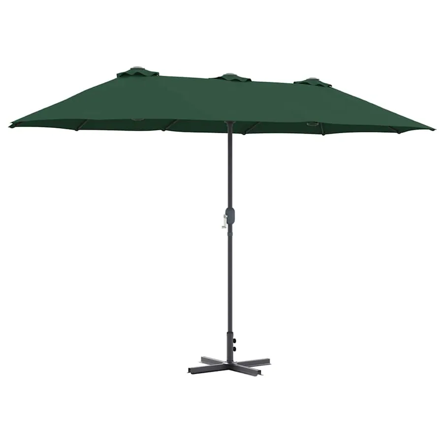Parasol de jardin Vert 370 x 197 x 239 cm - 2