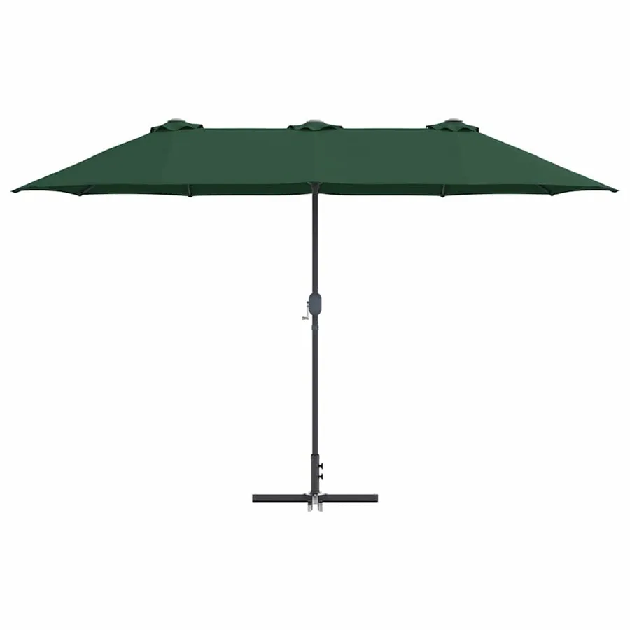Parasol de jardin Vert 370 x 197 x 239 cm - 5
