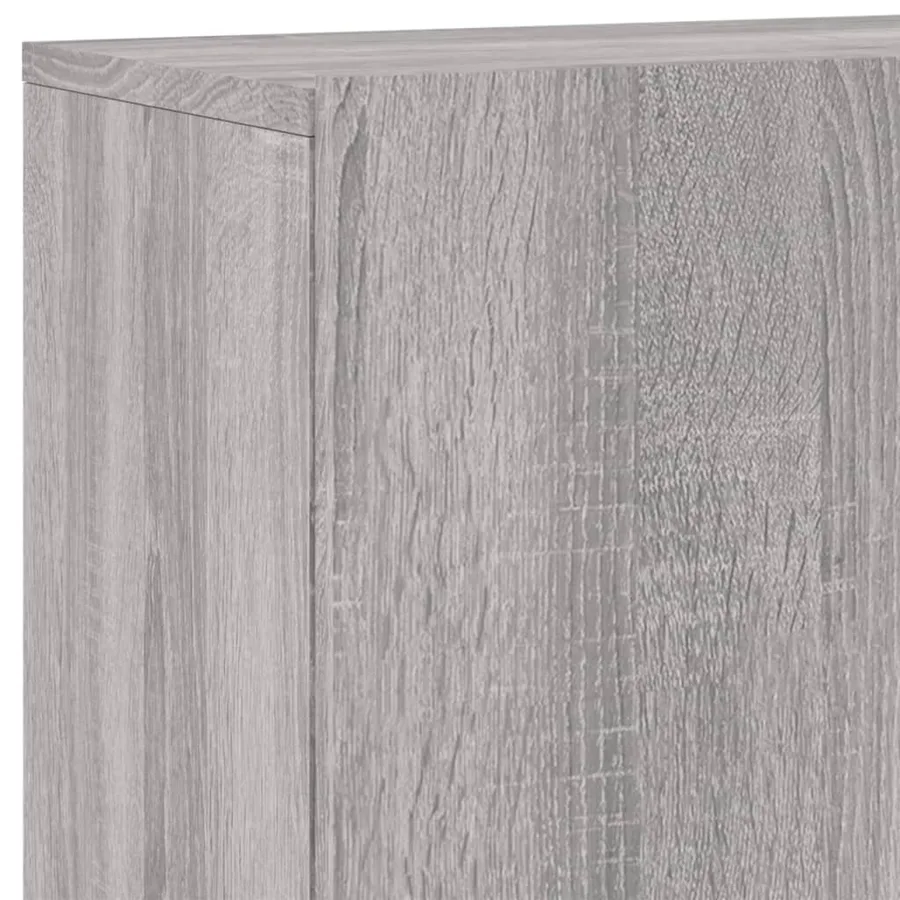 Meuble TV mural sonoma gris 100x30x41 cm - 9