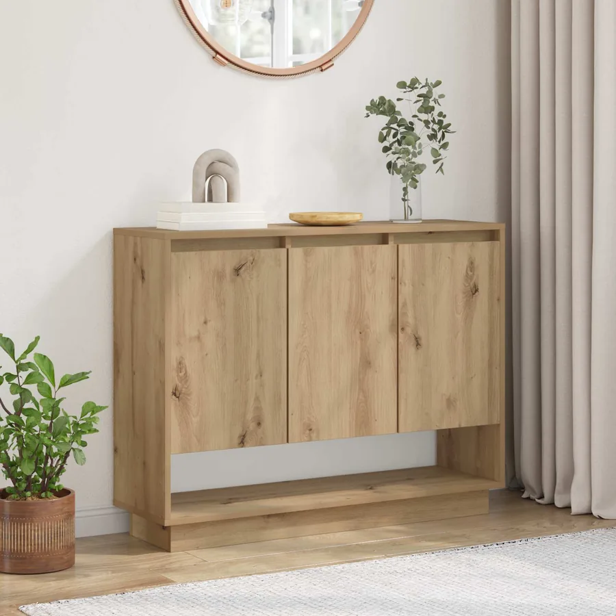 Buffet Chêne artisanal 97 x 29 x 75 cm Bois d'ingénierie