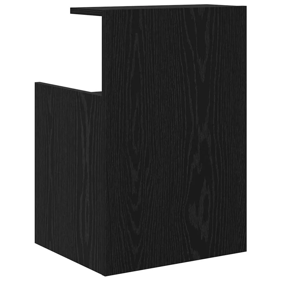 Cabinet de chevet Chêne noir 40 x 35 x 60 cm Bois d'ingénierie - 10