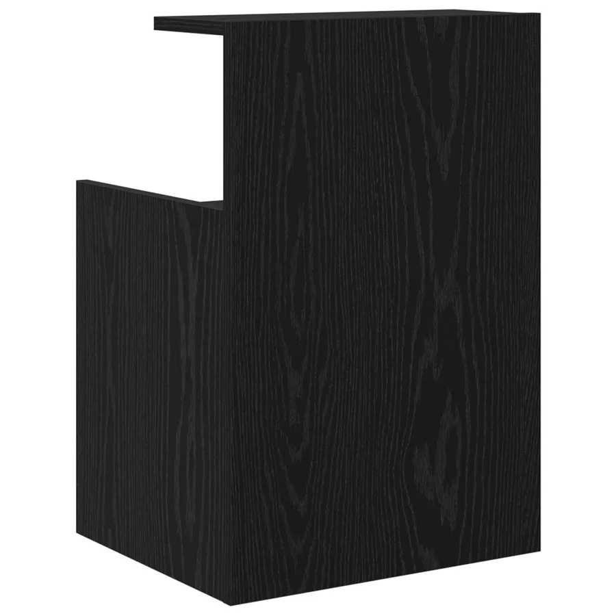 Cabinet de chevet Chêne noir 40 x 35 x 60 cm Bois d'ingénierie - 9