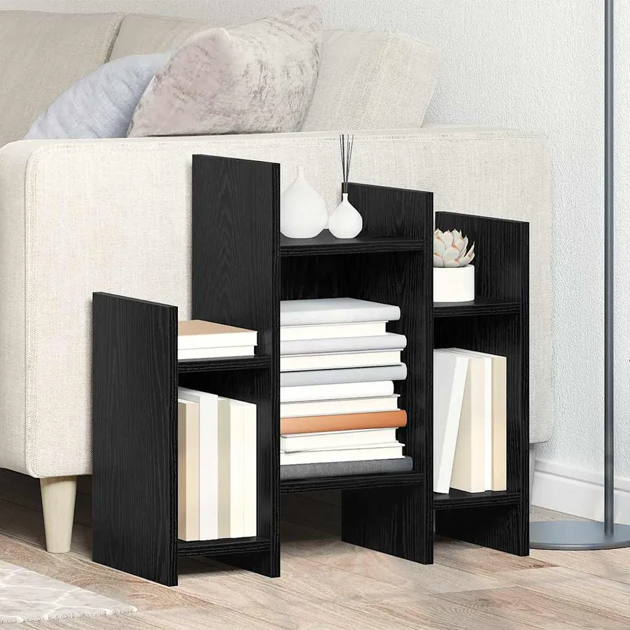 Meuble d'appoint Chêne noir 60 x 26 x 60 cm Bois d'ingénierie