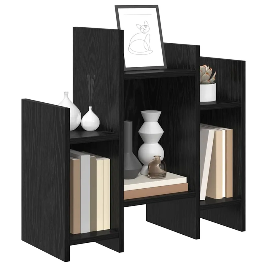 Meuble d'appoint Chêne noir 60 x 26 x 60 cm Bois d'ingénierie - 3