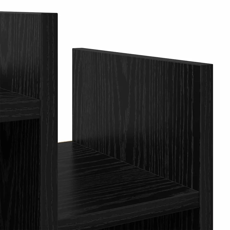 Meuble d'appoint Chêne noir 60 x 26 x 60 cm Bois d'ingénierie - 6
