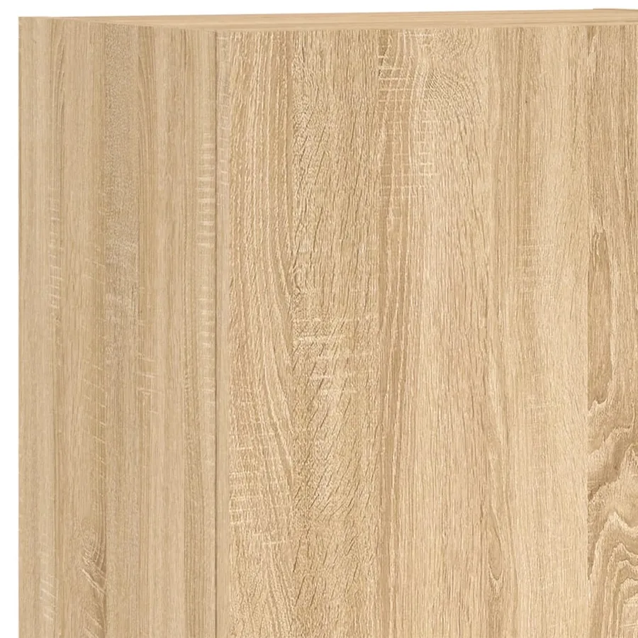 Meuble TV mural chêne sonoma 40,5x30x102 cm bois d'ingénierie - 11
