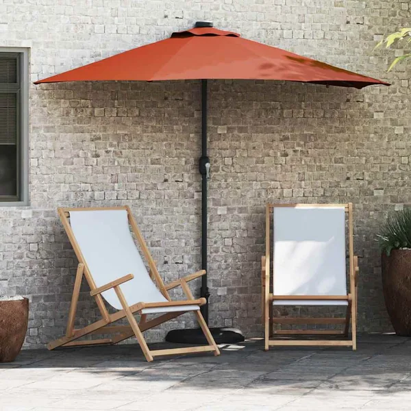 Parasol de jardin Terre cuite 294 x 150 x 223 cm