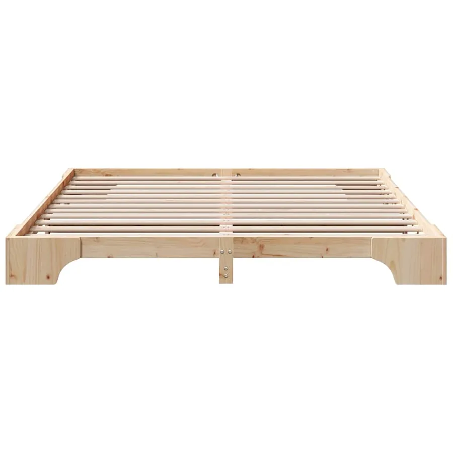 Cadre de lit Naturel 180 x 200 cm Pin massif - 5