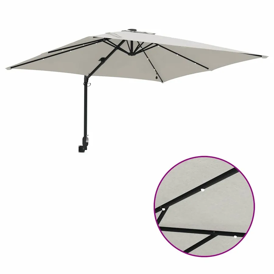 Parasol de jardin Sable 248,5 x 247,5 x 160 cm - 8