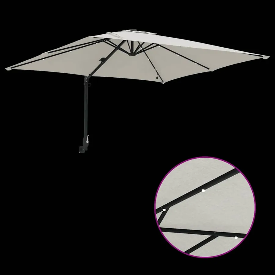 Parasol de jardin Sable 248,5 x 247,5 x 160 cm - 9