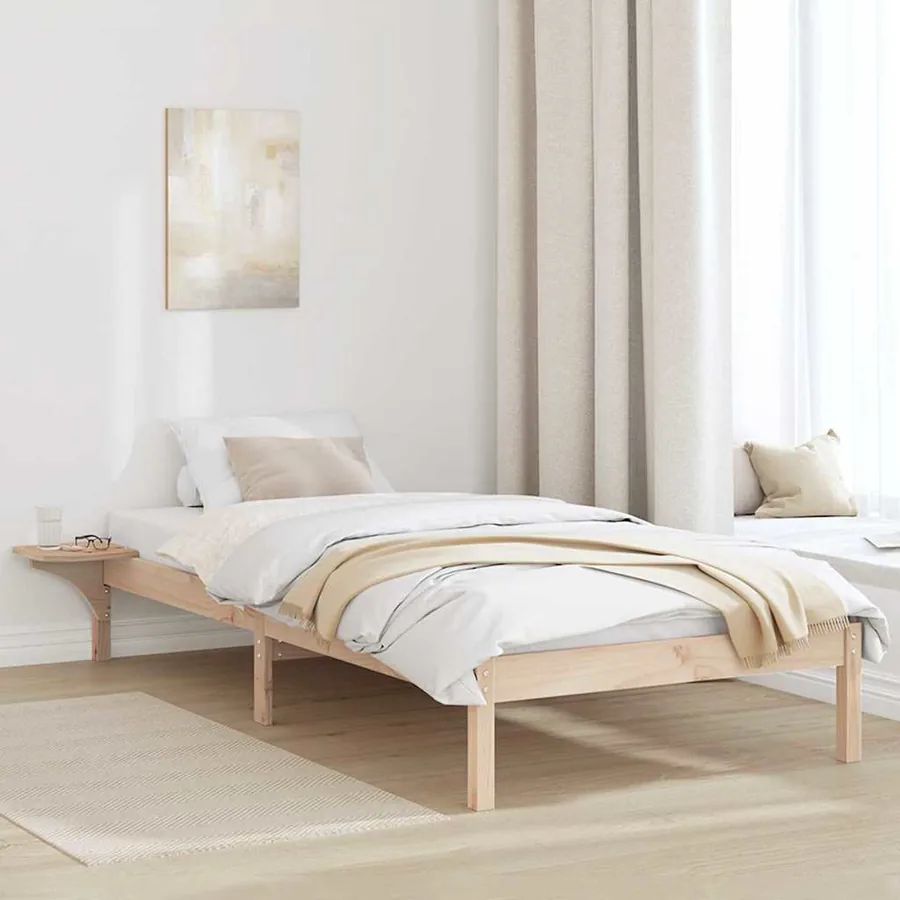 Cadre de lit Naturel 75 x 190 cm Pin massif