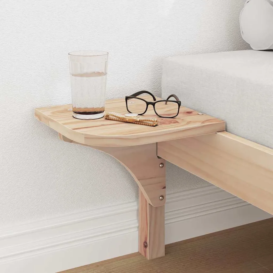 Cadre de lit Naturel 75 x 190 cm Pin massif - 3