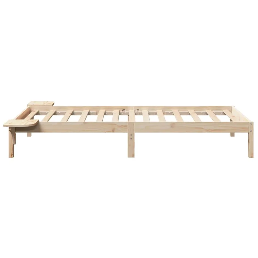 Cadre de lit Naturel 75 x 190 cm Pin massif - 6