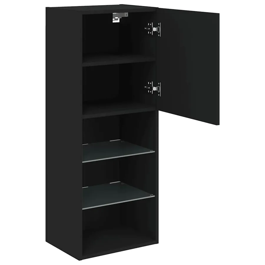 Meuble TV avec lumières LED noir 40,5x30x102 cm - 8