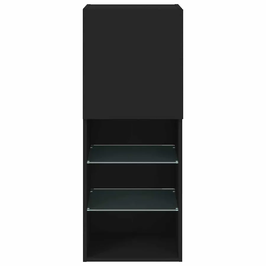 Meuble TV avec lumières LED noir 40,5x30x102 cm - 9
