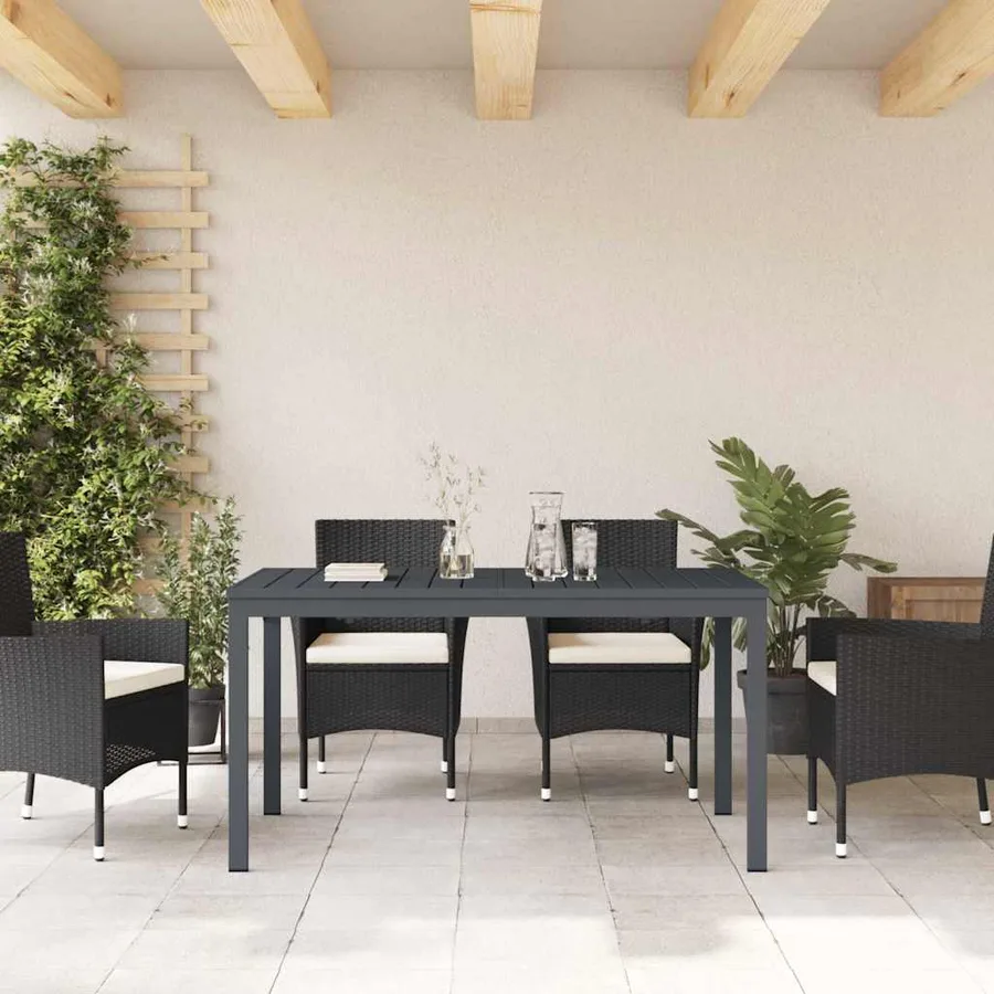Table de patio Anthracite 180 x 80 x 74 cm - 4