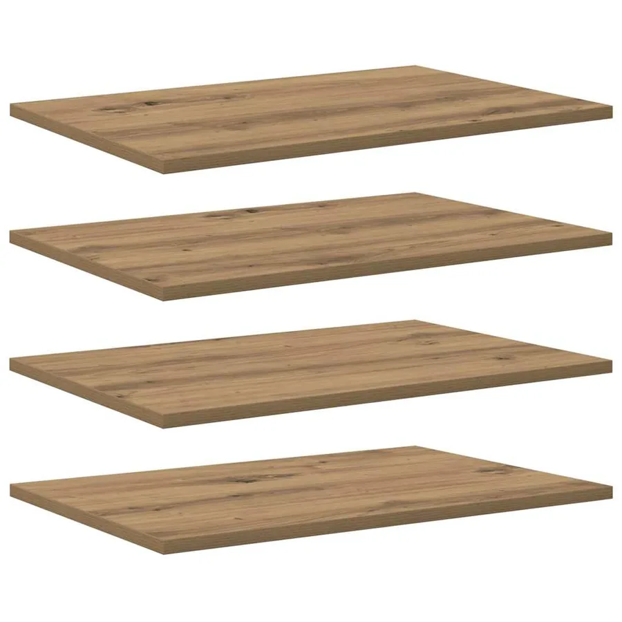 Étagère à livres 3 niveaux 4 pcs 60 x 40 x 1,5 cm Marron - 2