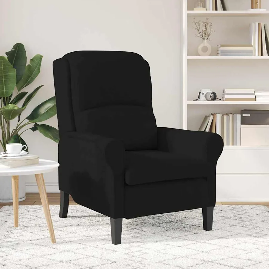fauteuil Noir 76 x 94 x 102 cm Microfibre - 3