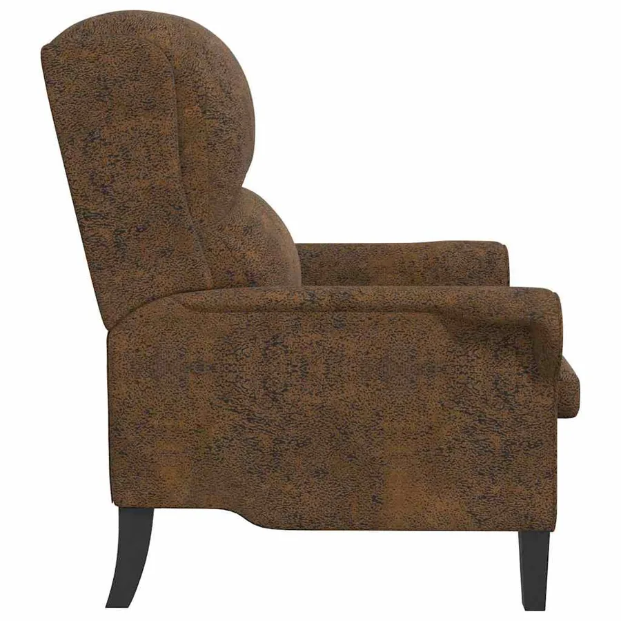 fauteuil Marron Simili cuir - 5