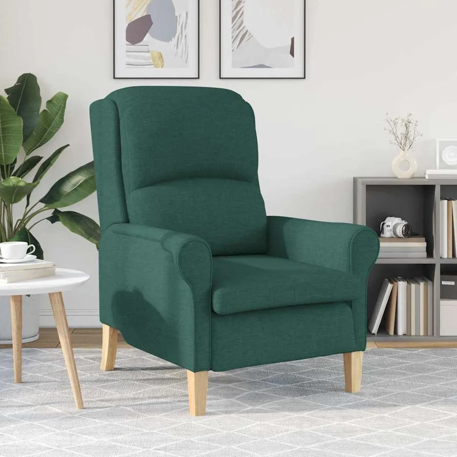 fauteuil Vert foncé tissu - 3