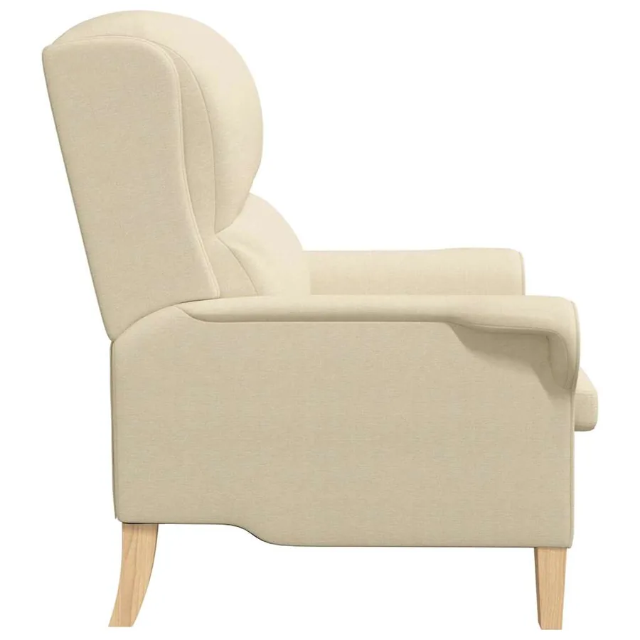 fauteuil Crème tissu - 5