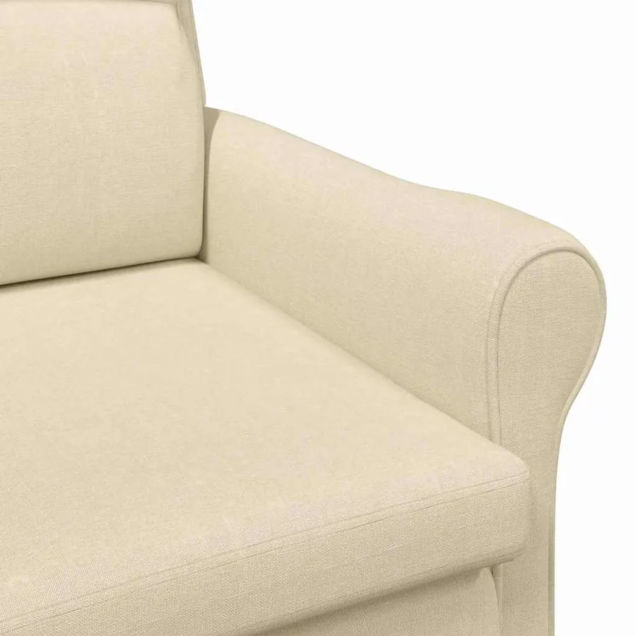 fauteuil Crème tissu - 7