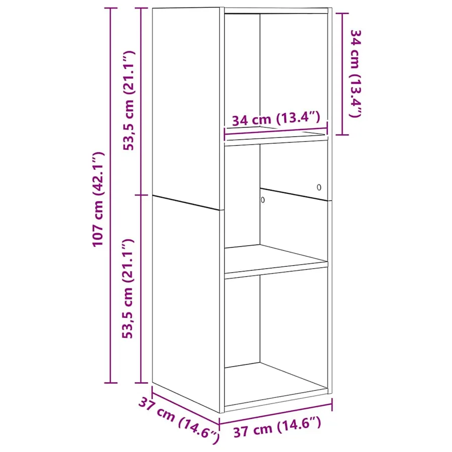 Ensemble meuble TV 4 pcs Chêne noir Bois d'ingénierie - 12