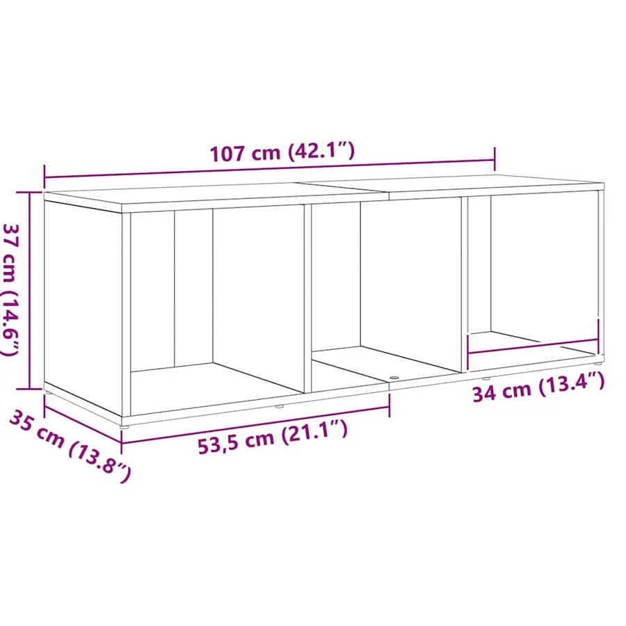 Ensemble meuble TV 3 pcs Marron Bois d'ingénierie - 11