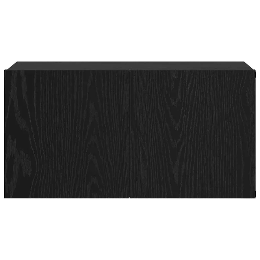 Ensemble meuble TV 2 pcs Noir 60 x 30 x 30 cm Bois d'ingénierie - 6