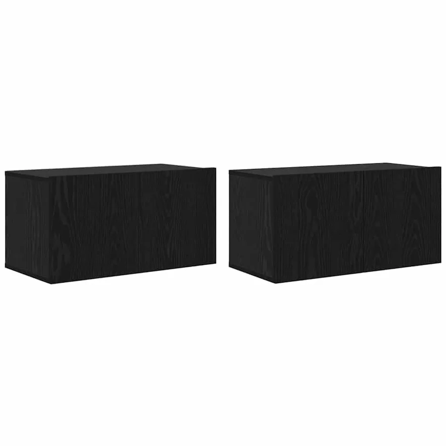 Ensemble meuble TV 4 pcs Chêne noir 60 x 30 x 30 cm - 5