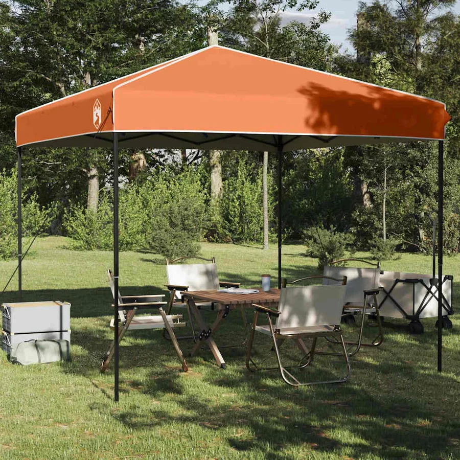 Tente à abri Orange 243 x 243 x 251 cm tissu - 3
