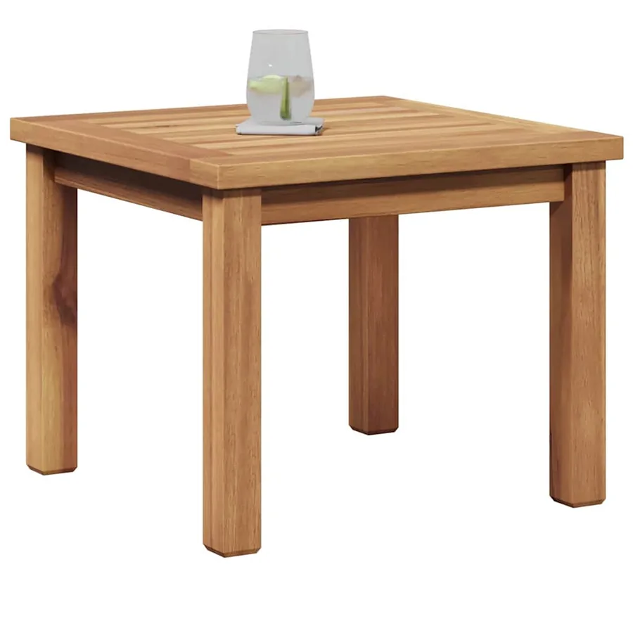 Table basse Marron 45 x 45 x 36 cm Bois de teck massif - 3