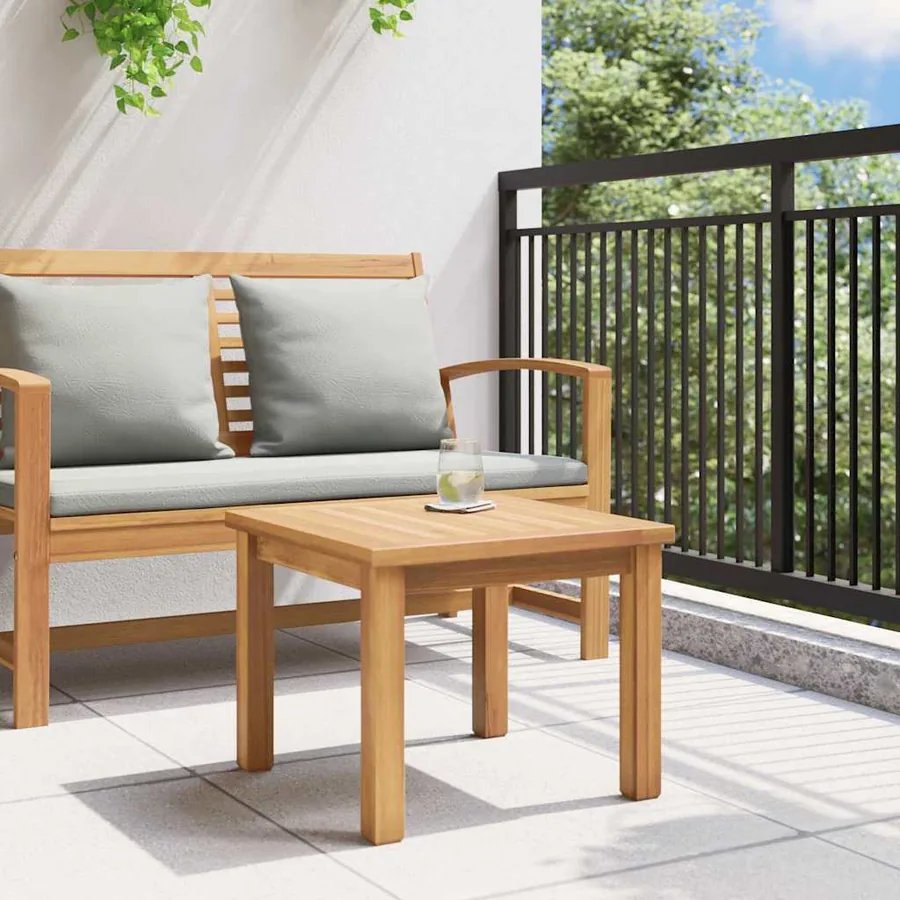 Table basse Marron 45 x 45 x 36 cm Bois de teck massif - 4