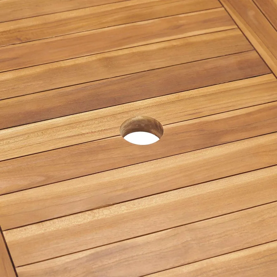 Ensemble de salle à manger pour jardin 7 pcs Marron - 11